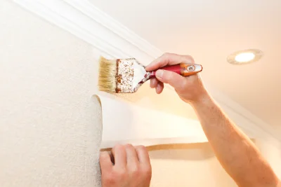 Pose de papier peint à Blumeray — revêtements muraux et toiles de verre